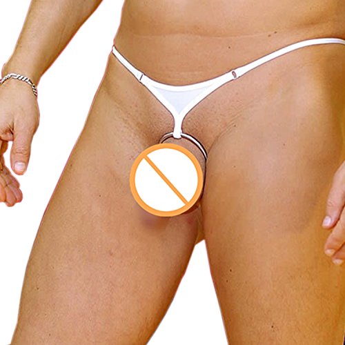 SS Queen Mens Open Pouch Underwear T Back O Ring G String Thongs Panties (set4)