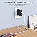 AUKEY USB C Charger with Dual 18W Power Delivery 3.0 Ports, 36W Wall Charger Compatible iPhone Xs/XS Max/XR, Samsung Galaxy S9+ and More