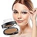 AL'IVER Eyebrow Powder Seal Arched Eye Shadows Stamper Be Arched Light Brown