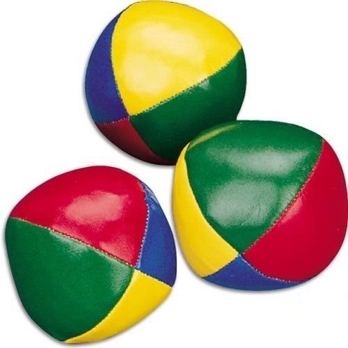 NEW COLOURED JUGGLING BALLS LEARN TO JUGGLE SET OF THREE 3 CIRCUS TOYS