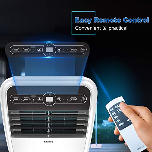 Shinco 8,000 BTU Portable Air Conditioner with Builtin Dehumidifier
