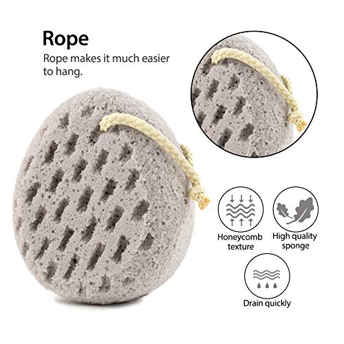 BAIMEI Bath Sponge, Soft Shower Sponge, Loofahs Pouf Gentle Cleaning Body Luffa Sponge (2pcs) - Thumbnail 6