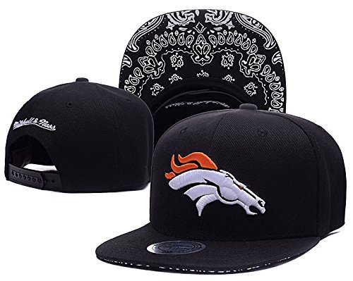 NFL Game Time Closer Stretch Fit Black Adjustable Cap Denver Broncos