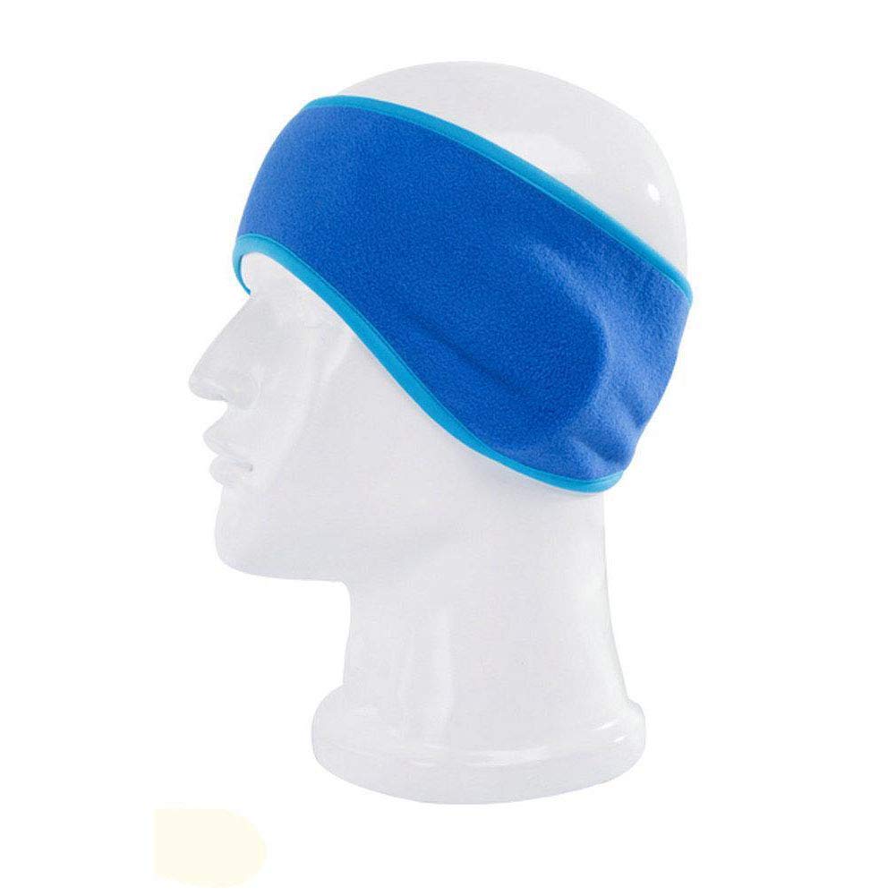 Hi-crazystore hippie headband Daily Wear Eye and Ear Sleep Mask Cool Man Hair Band Polar Fleece Ski Ear Muff Ear Warmers HeadBand Stretch EarMuff Running Headwear for women Wind Ear Cover (Light Blue)
