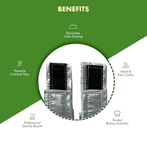 Regency Wraps EvenBake CakeStrips, Aluminized Cotton Band with Secure  Velcro-like Closure to Create Moist, Eve