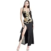 ROYAL SMEELA Belly Dance Costume for Women Belly Dance Dress Dancing Dresses Maxi Slit Skirt Professional Carnival Outfit