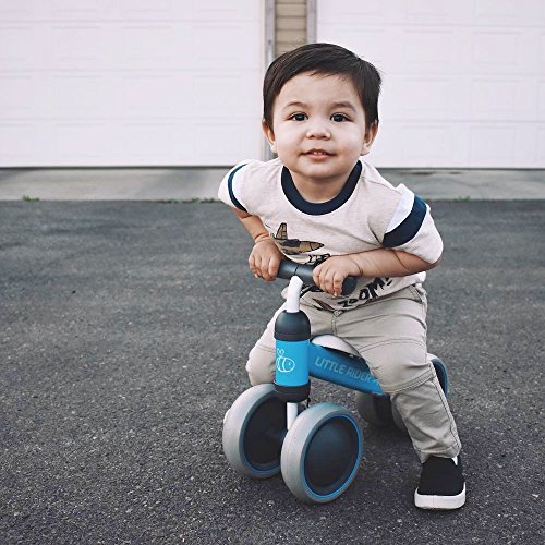 Ashtonbee Baby Balance Bike - Indoor Outdoor Blue Bicycle for Children Ages 10-24 Months