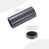 sourcing map 4 Inch PVC Rigid Pipe 96.8mm ID 110mm OD 9" L Light Grey Water view 2