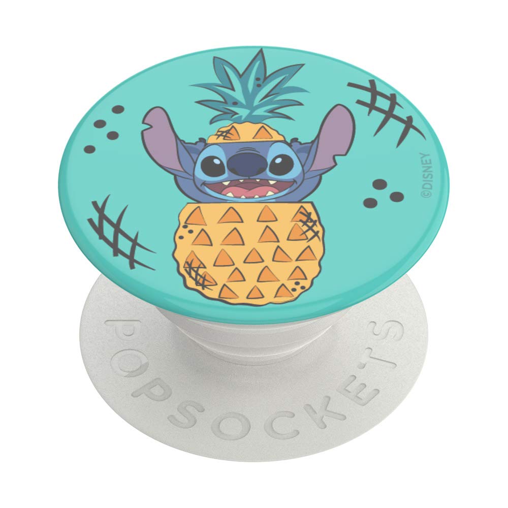 PopSockets PopGrip - Expanding Stand and Grip with a Swappable Top for Smartphones and Tablets - Stitch Pineapple