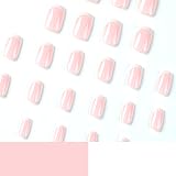 EONFAVE French Tip False Nails 24Pcs White Edge Press On Nails view 4