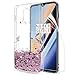 LeYi for OnePlus 6T Case, OnePlus 6T McLaren Case for Girls Women, Glitter Luxury Bling Quicksand Liquid Clear Sparkle Cute Girly Protective Phone Case for OnePlus 6T 2018 Rose Gold