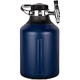 GrowlerWerks GrowlerWerks uKeg Go Carbonated Growler and Craft Beverage Dispenser for Beer, Soda, Cider, Kombucha and Cocktails, Amazing Gift for Beer Lovers, (128 oz, Midnight)