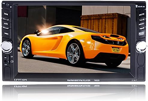 FiveFour 6.6 inch HD In-Dash Car MP5 Car Radio Player Support BT AUX/USB/TF Audio Video Rear View Camera