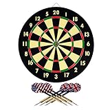 Hey! Play! 15-DG5218 TG Dart Game Set with 6 Darts and Board Dart Board