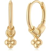 MYEARS Women Hoop Earrings Gold Huggie 14K Gold Plated Small Simple Hypoallergenic Everyday Jewelry