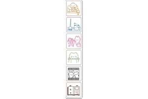 Creative Six Pattern Stamps Scrapbooking for Enhancing Planner Projects Stationery School Student