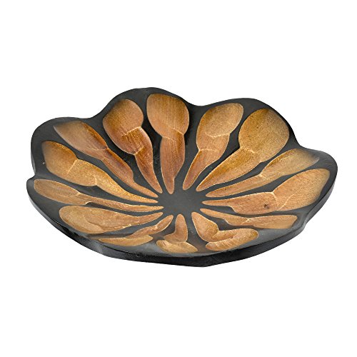 AeraVida Blossom Lotus Mango Wood Plate/Tray