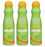 Set of 3 Garnier Fructis Style Shine Sleek Finish 5 In 1 Serum Spray Argan Oil 6Oz