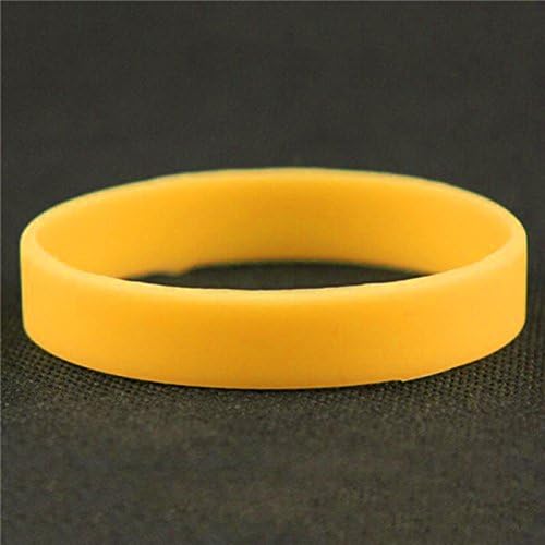 xbwwt 1PCS Silicone Flexible Wrist Band Rubber Wristband Cuff Bracelet Sports Casual Bangle Silicone Bracelet For Wome Man