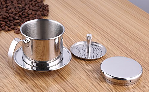 paperless l-beans v60 Drip Stainless Coffee Vietnamese BEANS Filter L Steel