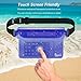 iKuShang WaterProof Pouch Dry Bags Fanny Pack Water Resistant Bag Dry Perfect for Boating Swimming Snorkeling Kayaking Beach Pool Water Sports (Blue and Black)