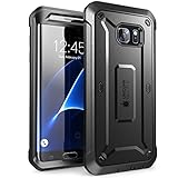 SUPCASE Unicorn Beetle Pro Series Case Designed for Galaxy S7 Edge, Full-Body Rugged Holster Case Without Built-in Screen Protector for Samsung Galaxy S7 Edge (2016 Release) (Black/Black)