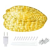 50ft Outdoor Rope Lights Waterproof Warm