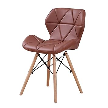 Eames Replica Faux Leather Dining Chair/Cafe Chair/Side Chair/Accent Chair (Tan) Color by Finch Fox