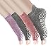 Yoga Socks Non Slip Skid Pilates Barre with Grips for Women 4 Pack by Cosfash
