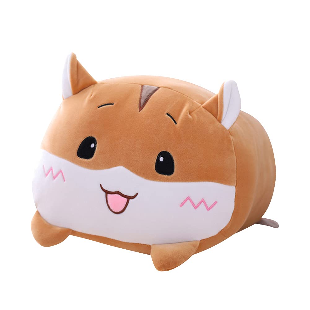 LICHENGTAI Animal Plush Stuffed Pillow, Cute Cat Doll Cushion, Cartoon Plush Pillow Huggable Soft Chubby Cushion Toys Cuddly Pillow Lifelike Animal Toy for Kids Adults, 20cm