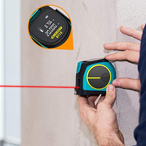 MiLESEEY Laser Tape Measure 2in1, 131Ft Laser Measure/16Ft Tape