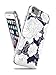Style4U iPhone 8 / iPhone 7 Case, Fantastic Flower Slim Shock-Resistant Hybrid Armor Case with Credit/ID Card Compartment for Apple iPhone 8 and iPhone 7 with 1 Stylus [Flower]