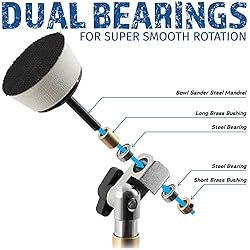 2 inch Diameter Bowl Sander with Dual Bearing Head
