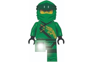 IQ Lego Ninjago Legacy Lloyd LED Torch (TO35) - 5 Inch Tall Figure, Battery Operated Auto-Off Flashlight, Portable, Use for Camping, Reading, Outdoor, or Home