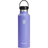 Hydro Flask Water Bottle - Insulated Stainless Steel - Non Spill, Leakproof in 21 Oz Lupine