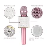 Piqancy Q7 Mic Wireless Karaoke Microphone Condensor (Assorted) For All Android & iOS Devise