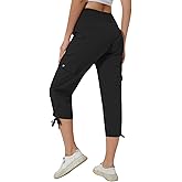 YuKaiChen Women's Capris Hiking Summer Pants Outdoor Athletic Casual with Pockets