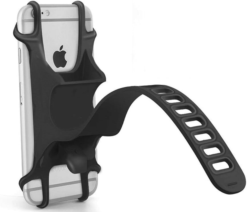 YENVINE Phone Mount for Smartphones: Motorcycle, Bicycle Holder. Mountain Bike Stand. Accessories, Black, 18.75 cubic inches