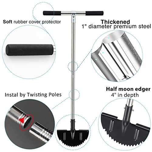 Lawn Edger Tool, Manual Grass Edger Long Handle 40 inch