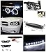 Spec-D Tuning LHP-CHG05JM-TM Dodge Charger Halo Led Projector Head Lights Black