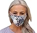 Full Seal Pollution Mask for Men & Women - Reusable Cotton Air Filter Mask With Adjustable Ear Loops Perfect for Blocking Pollution Germs Pollen and Dust (Includes 4 Carbon Filters N95) (Blue-Purple)