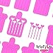 Whats Up Nails - Balloons Nail Stencils Stickers Vinyls for Nail Art Design (2 Sheets, 40 Stencils Total)