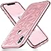 BENTOBEN Case for iPhone Xs 2018, iPhone X / 10 Case 2017, 2 in 1 Dual Layer Soft Hybrid TPU Hard PC Phone Protective Case Shockproof Drop Protection Slim Phone Cover for Women, Girls – Rose Gold