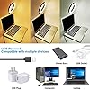YMCRLUX-Webcam-Lighting-for-Zoom-Calls-Virtual-Meeting-Video-Conferencing-USB-LED-Ring-Light-for-Laptop-Computer-Monitor-Desk-Wall-and-Mirror-with-Suction-Cup YMCRLUX Webcam Lighting for Zoom Calls, Remote Conference, Virtual Meeting, Video Conferencing, USB LED Ring Light for…