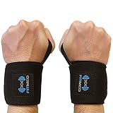Wrist Wraps by FitMed - Professional Quality Wrist Wrap Weight Lifting, Bodybuilding, Powerlifting, Crossfit, Weight Training - Perfect for Men & Women w/ bonus Storage Bag