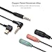 TYCKA 3m Clip-on Lavalier Microphone (3.5mm) for Camera, 3.5mm Audio Cable Y Splitter for iOS Android Phones, Tablets, PC, Mini usb2.0 to Audio Cable for Gopro 4/3+/3, Omnidirectional, for Recording