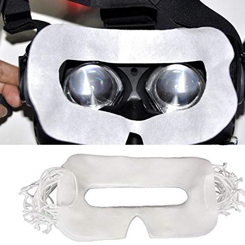 KT-CASE VR Mask for Oculus Quest, 100pcs Disposable Face Cover Mask Compatible with Oculus Rift S-Oculus GO Eye Mask (100PCS)