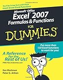 Microsoft Office Excel 2007 Formulas and Functions For Dummies