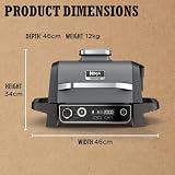 Ninja Woodfire Electric BBQ Grill & Smoker 7 in 1 Outdoor Grill Air Fryer view 13