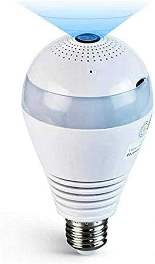 Amazon.com : HD Smart Bulb Security Camera Wireless 360° Panoramic Bulb